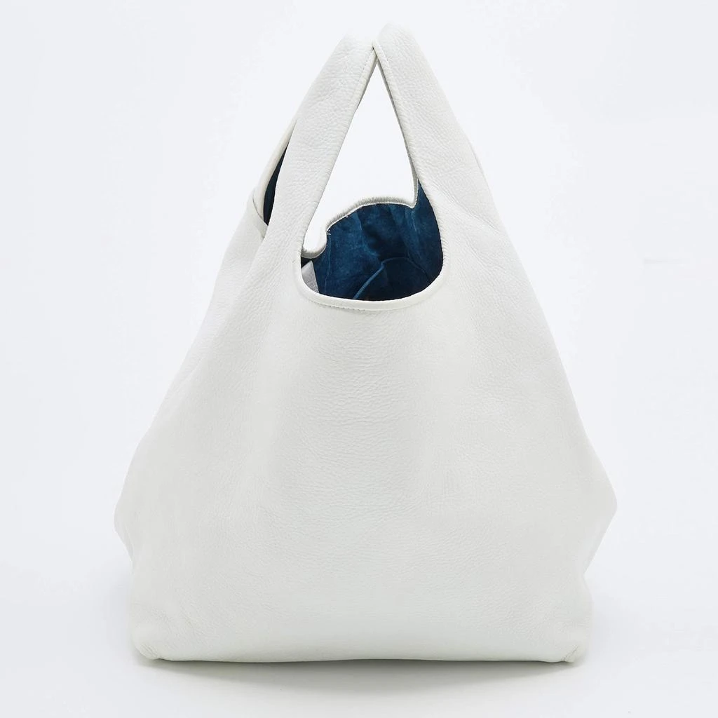 商品[二手商品] Loewe|Loewe White Leather Calle Hobo,价格¥3830,第4张图片详细描述