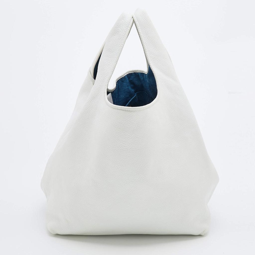 商品[二手商品] Loewe|Loewe White Leather Calle Hobo,价格¥4794,第6张图片详细描述