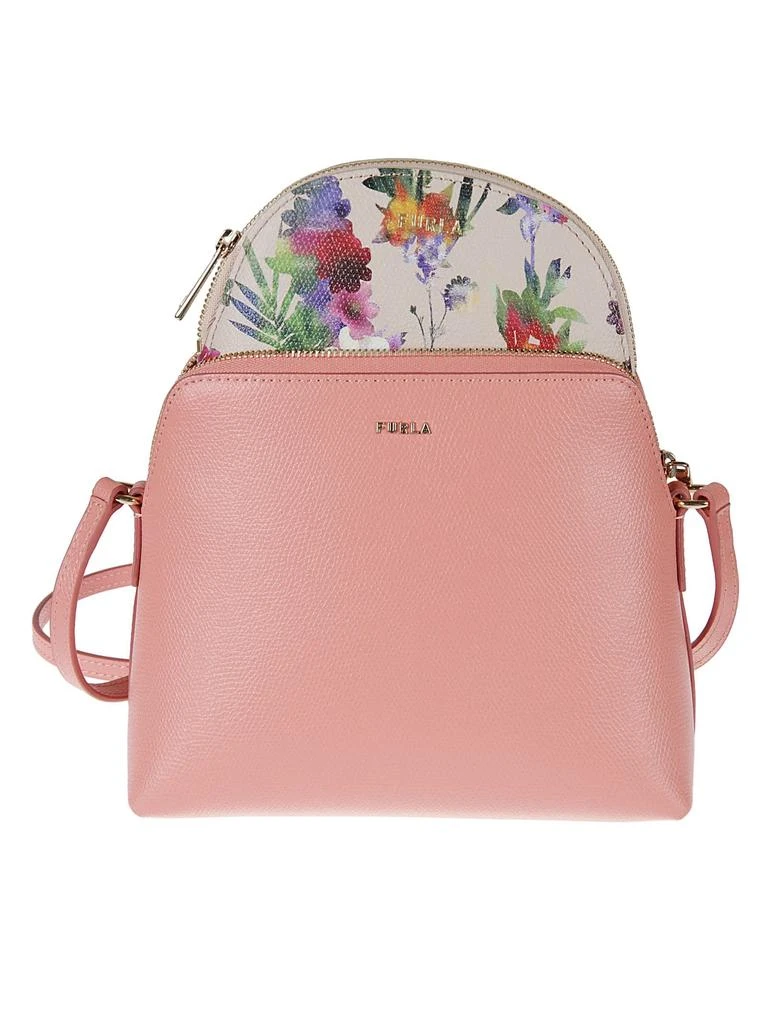 商品Furla|Furla Floral Pouch Detail Shoulder Bag,价格¥883,第1张图片