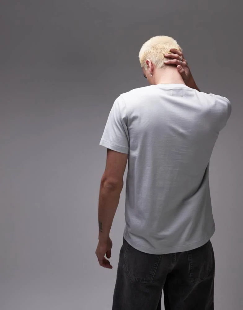 商品Topman|Topman classic fit t-shirt in grey,价格¥45,第3张图片详细描述