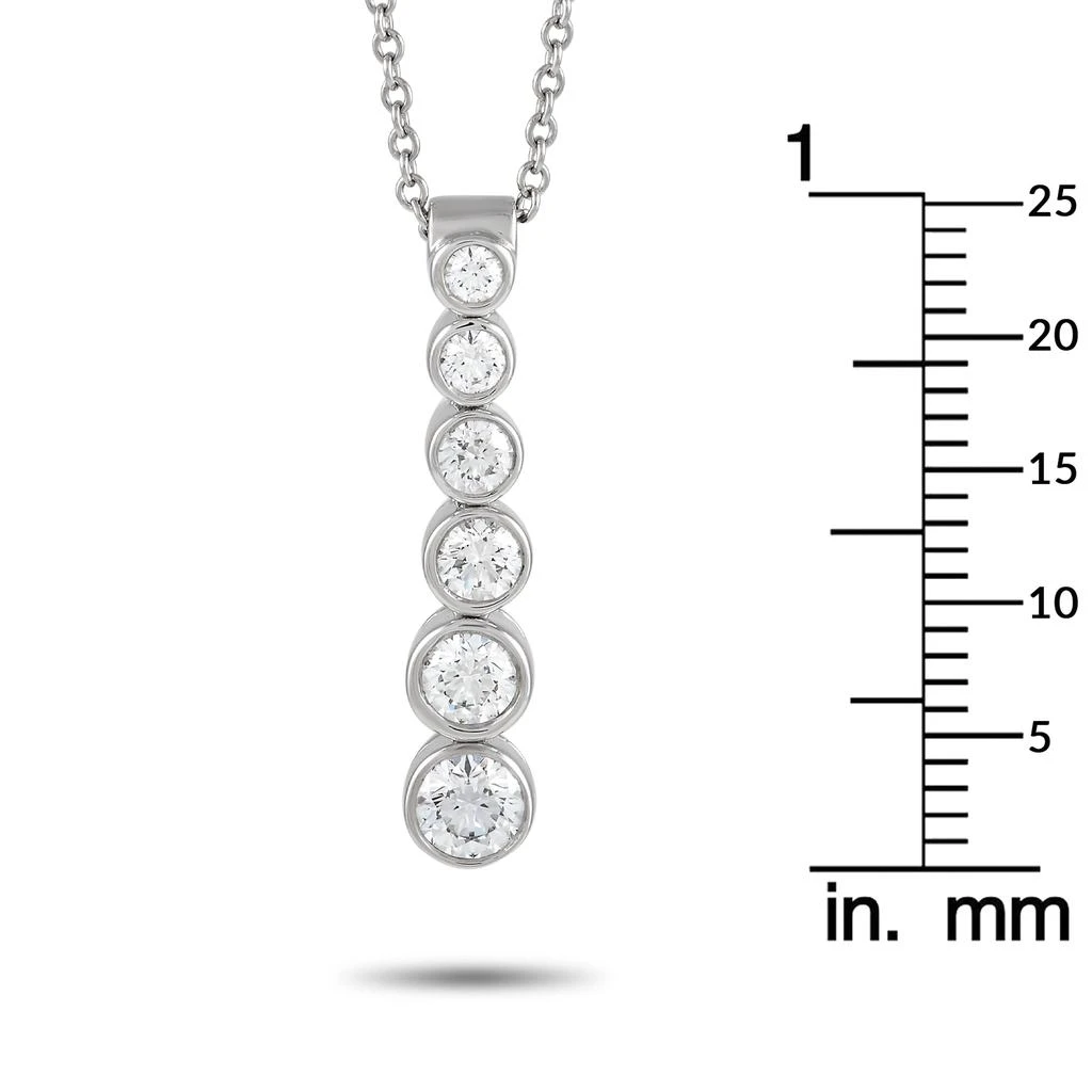 商品[二手商品] Tiffany & Co.|Tiffany & Co. Jazz Platinum 0.70 Diamond Drop Pendant Necklace,价格¥17092,第1张图片