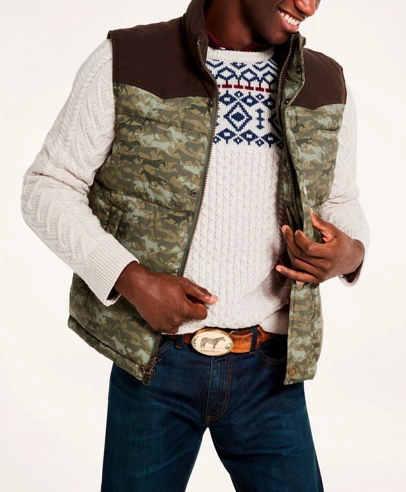 商品Brooks Brothers|Quilted Camouflage Vest,价格¥652,第1张图片