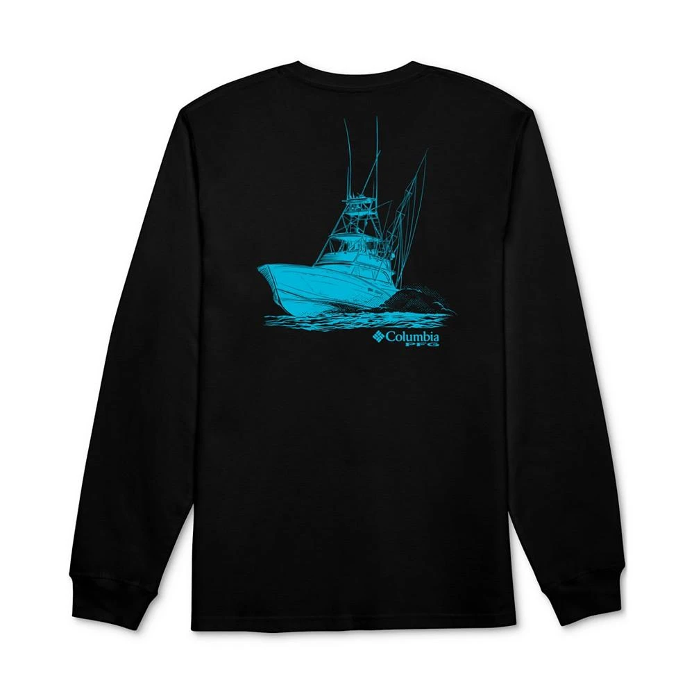 商品Columbia|Men's Zoom PFG Boat Sketch Logo Graphic Long-Sleeve T-Shirt,价格¥187,第1张图片