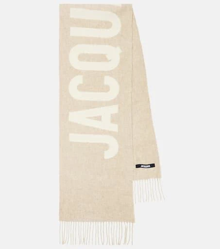 商品Jacquemus|Logo提花初剪羊毛围巾,价格¥1759,第1张图片
