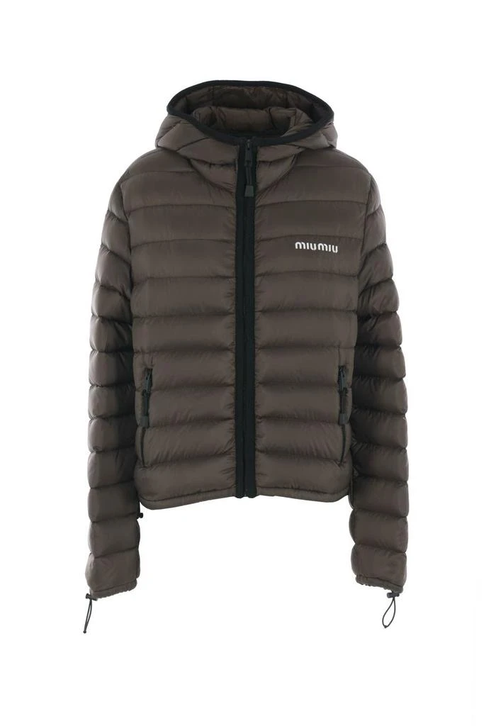 ブルゾン Miu Miu Quilted Nylon Jacket With Suede Details Quilted nylon jacket with suede details MIU MIU - Nugnes1920