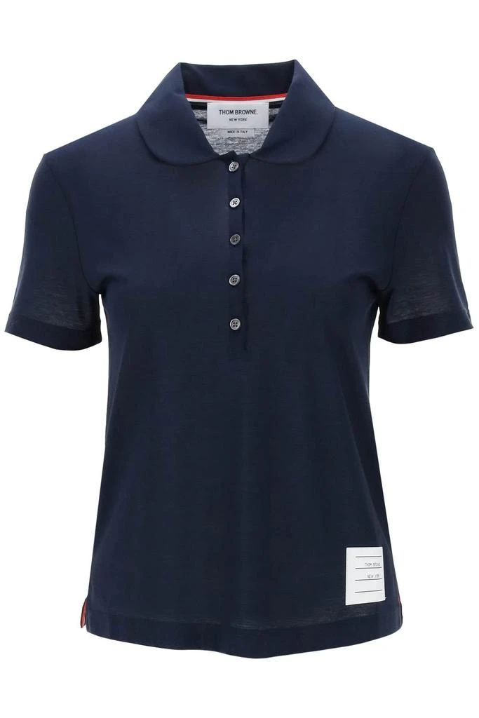 商品Thom Browne|Polo Shirt In Crepe Jersey,价格¥3068,第1张图片