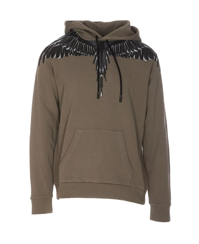 商品Marcelo Burlon|Marcelo Burlon County Of Milan Wings Printed Drawstring Hoodie,价格¥2210,第1张图片