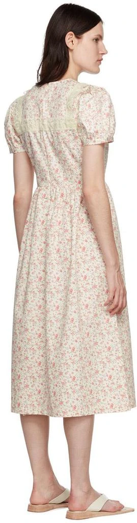 商品Sandy Liang|Off-White Noche Midi Dress,价格¥1374,第3张图片详细描述