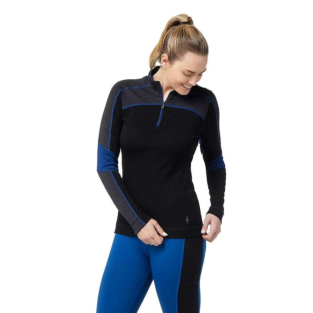 商品SmartWool|Smartwool Women's Classic Thermal Merino Base Layer Colorblock 1/4 Zip Top,价格¥635,第4张图片详细描述