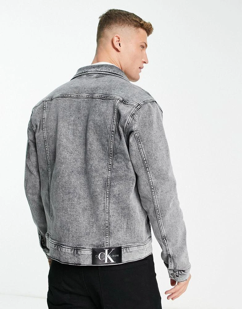 商品Calvin Klein|Calvin Klein Jeans overshirt in washed black denim,价格¥423,第4张图片详细描述