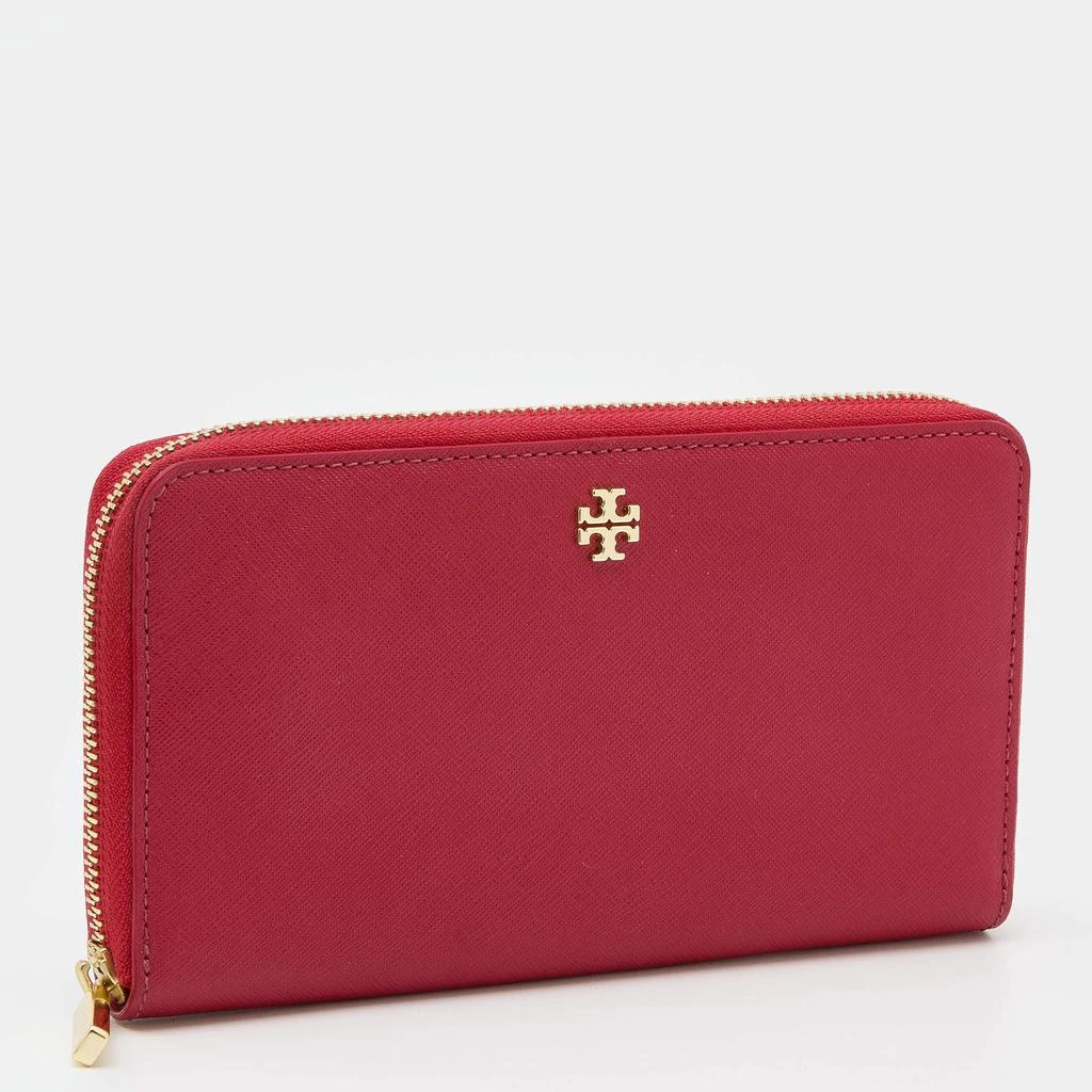 商品[二手商品] Tory Burch|Tory Burch Red Saffiano Leather Robinson Zip Around Wallet,价格¥813,第3张图片详细描述