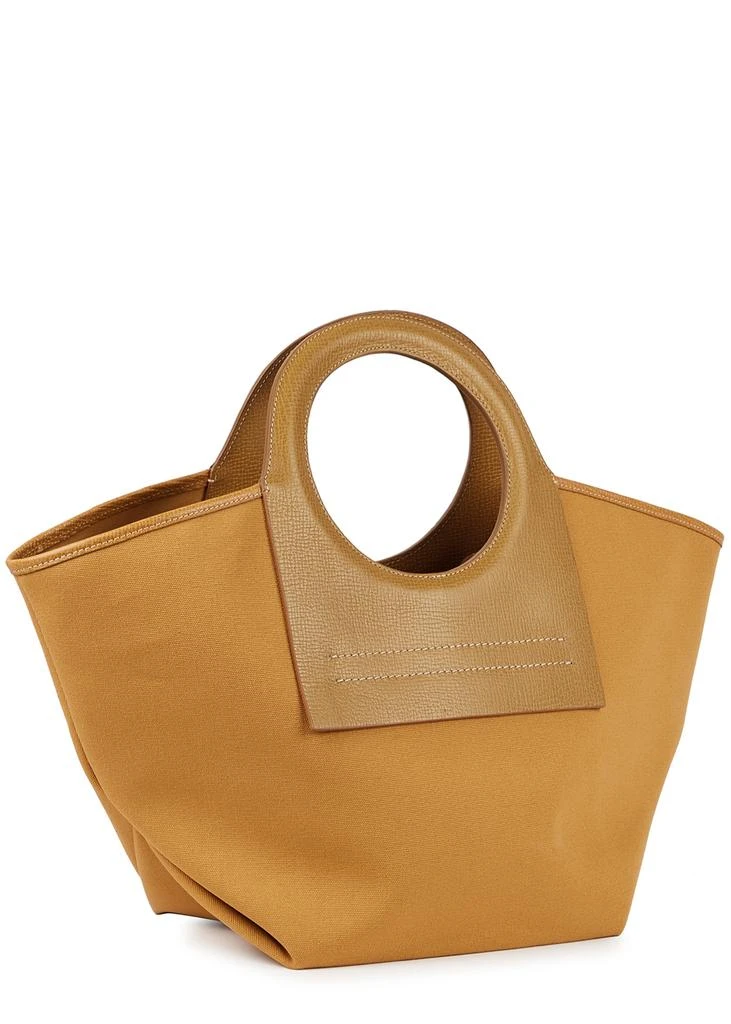 商品Hereu|Cala small camel leather and canvas tote,价格¥1502,第2张图片详细描述