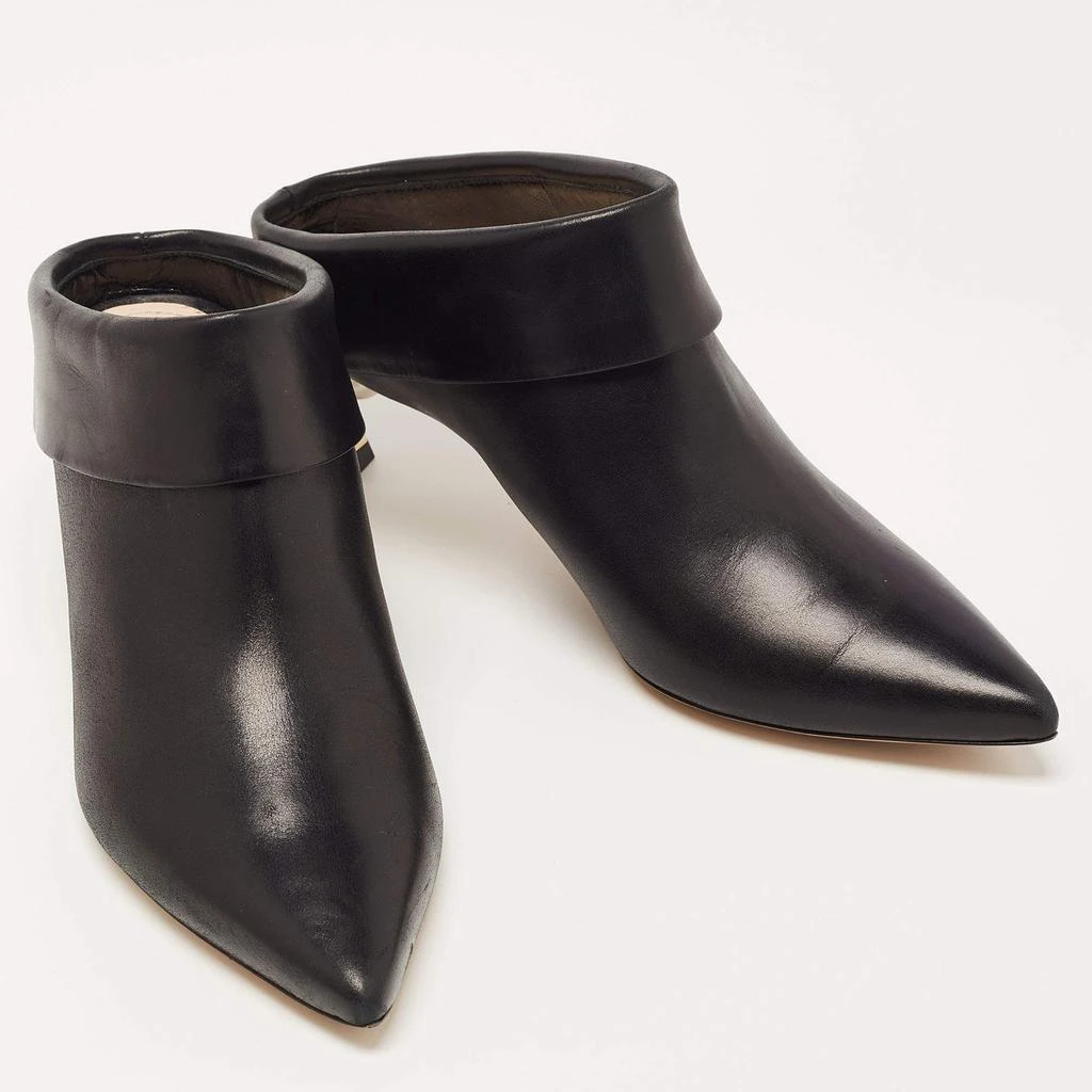 商品[二手商品] Nicholas Kirkwood|Nicholas Kirkwood Black Leather Pointed Toe Mules Size 37,价格¥824,第4张图片详细描述