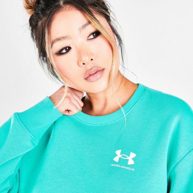 Women's Under Armour Rival Oversized Fleece Crewneck Sweatshirt商品第5张图片规格展示