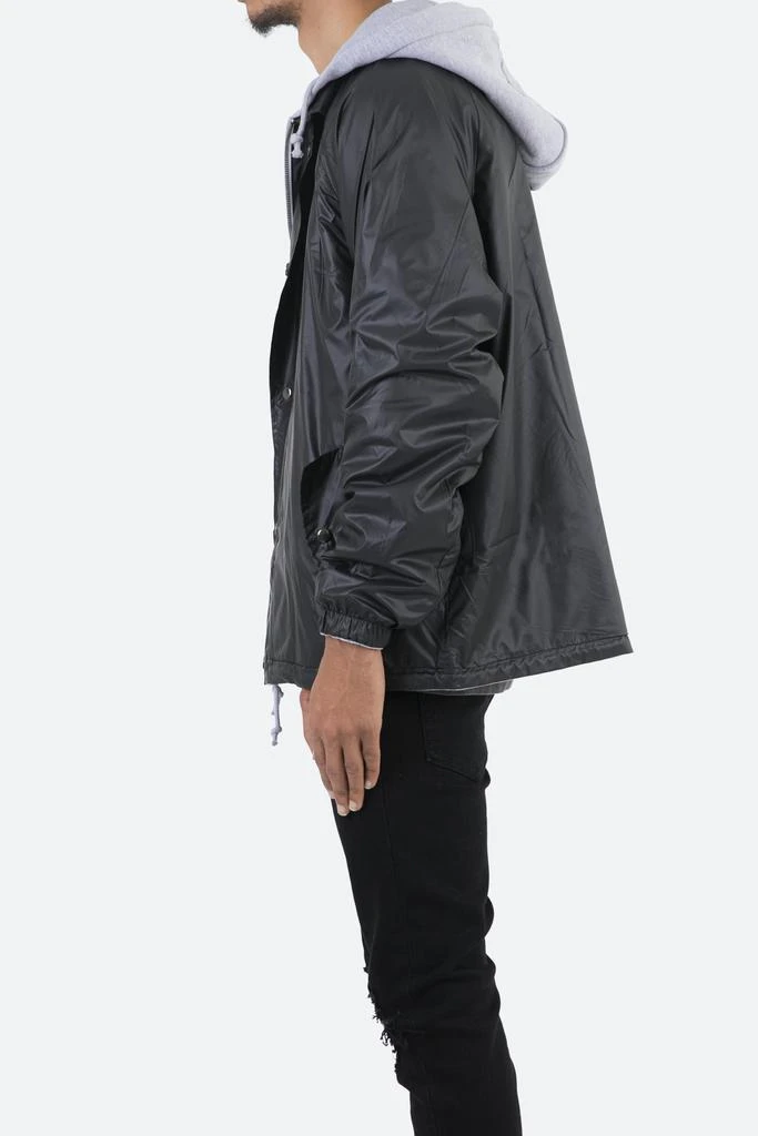 Hooded Coaches Jacket - Black/Grey 商品