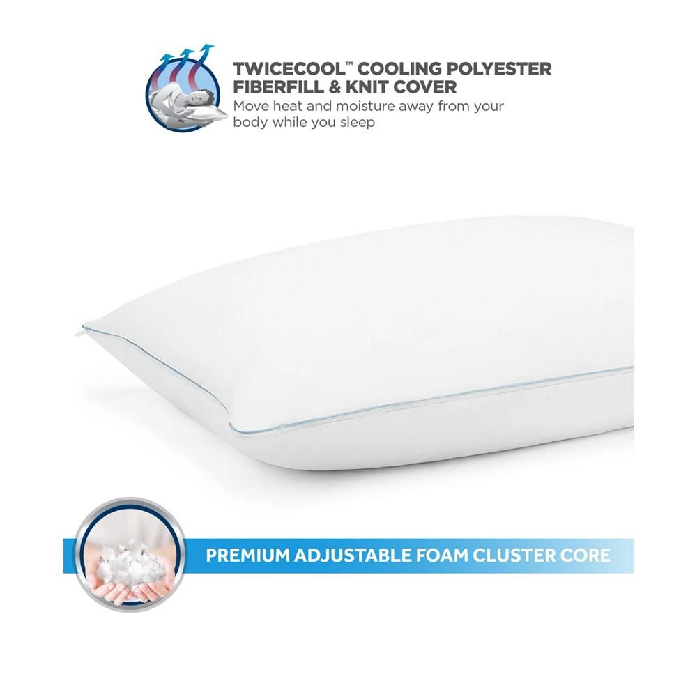 商品Great Sleep|Twice Cool Premium Adjustable Foam Cluster Standard/Queen Pillow,价格¥1117,第3张图片详细描述