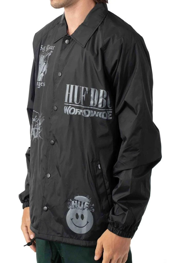 商品HUF|Disorder Coaches Jacket - Black,价格¥384,第2张图片详细描述