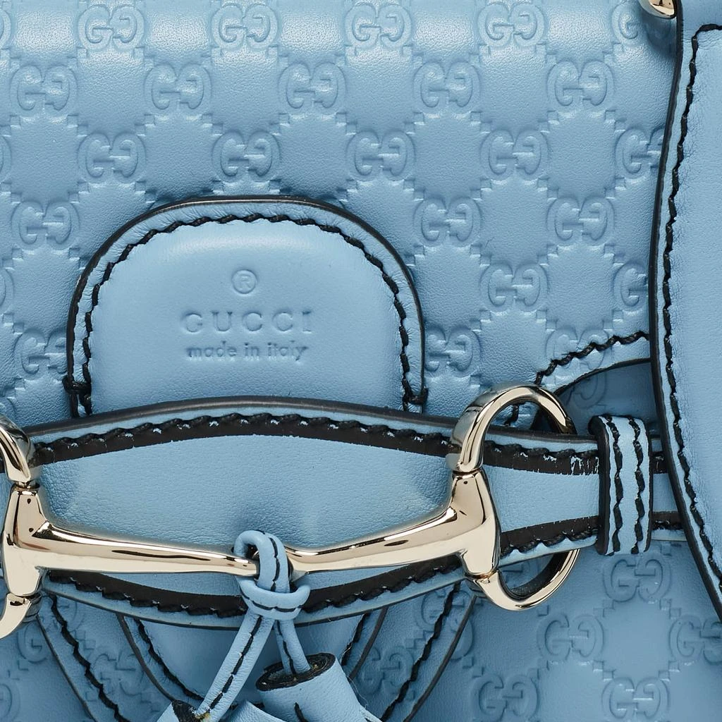 商品Gucci|Gucci Light Blue MIcroguccissima Leather Mini Emily Chain Shoulder Bag,价格¥5689,第5张图片详细描述