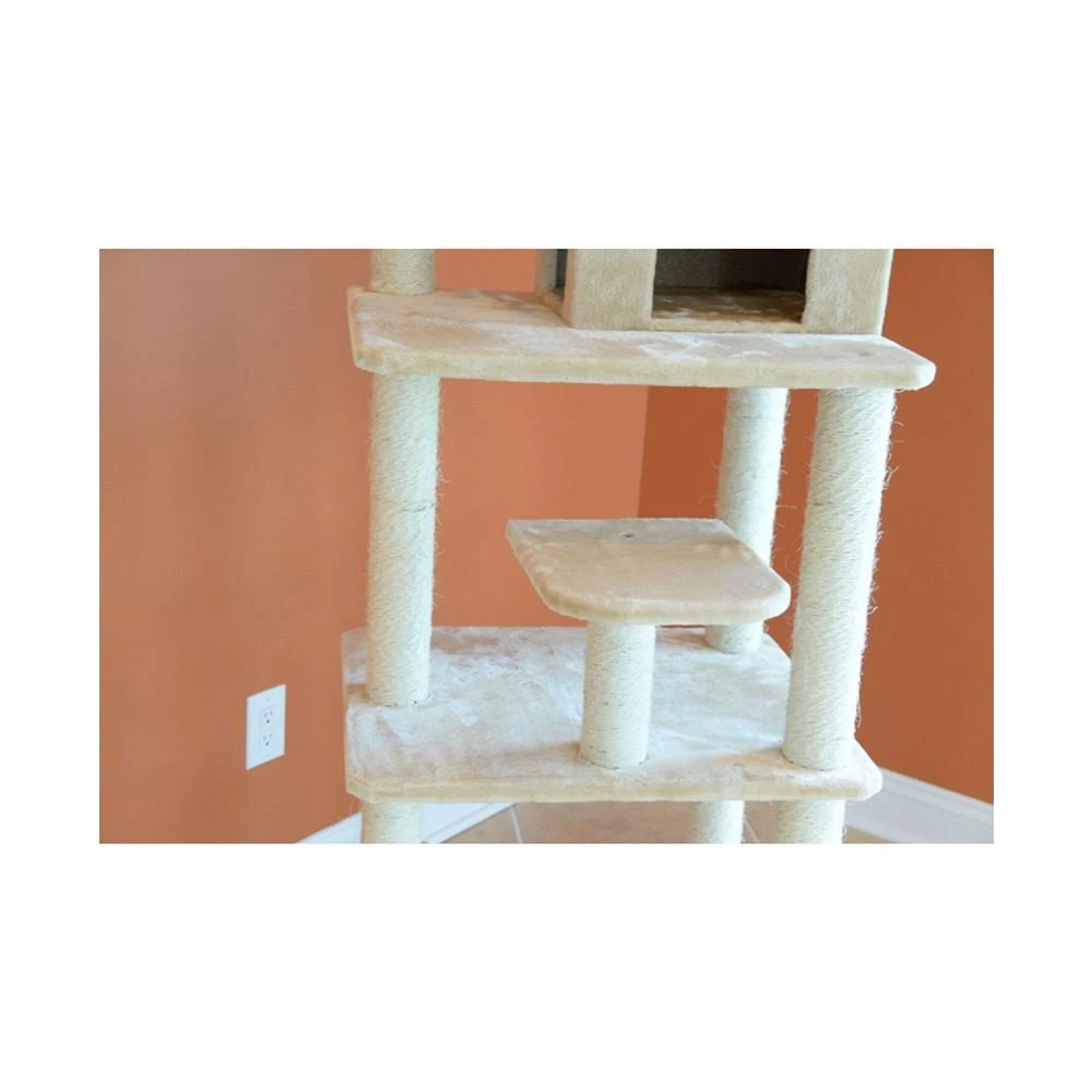 商品Macy's|GleePet 74-Inch Real Wood Cat Tree With Seven Levels,价格¥1411,第5张图片详细描述