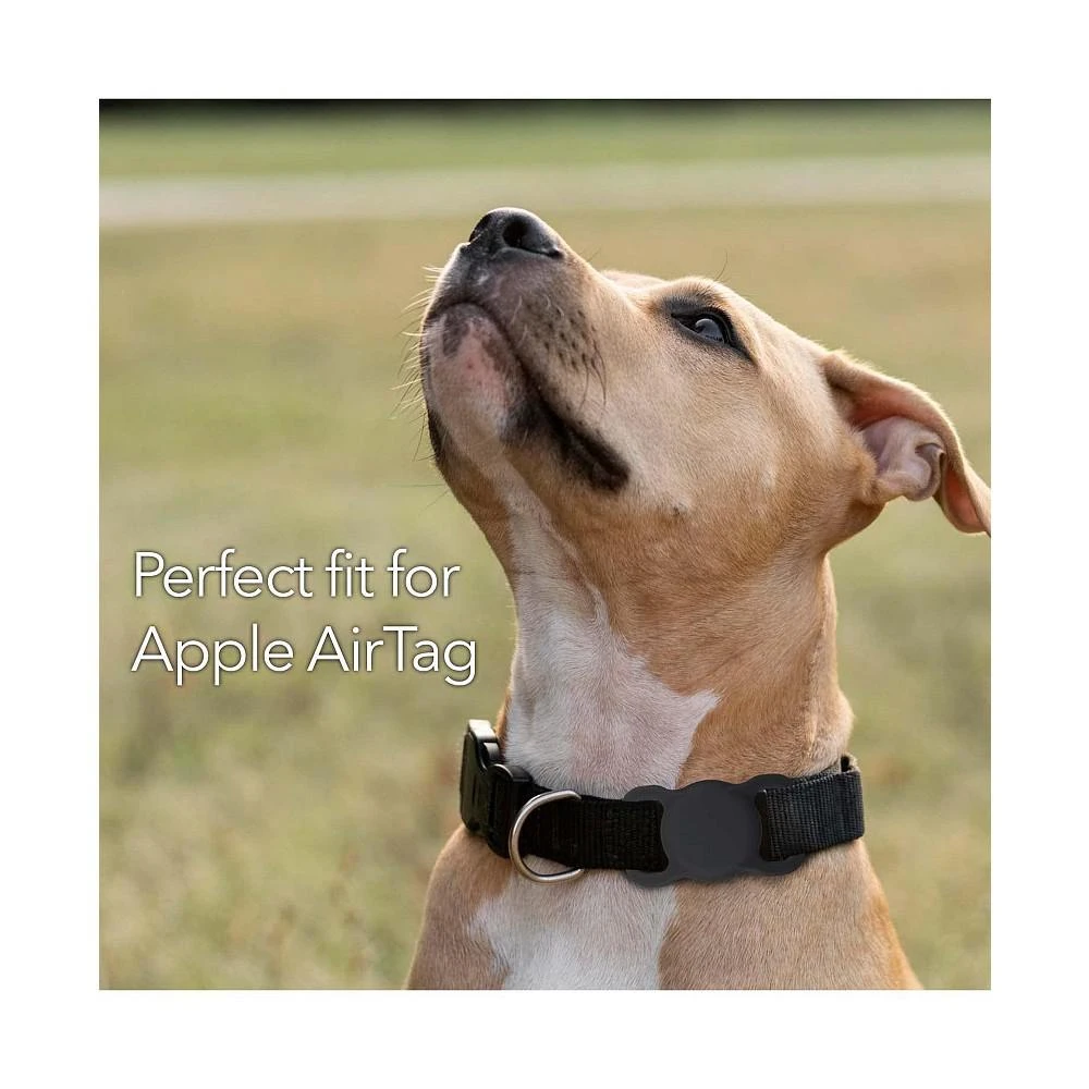 商品Wasserstein|Pet Collar AirTag Holder for Apple AirTag - Protective Silicone Case for GPS Tracker (2 Pack, Black and White),价格¥127,第2张图片详细描述