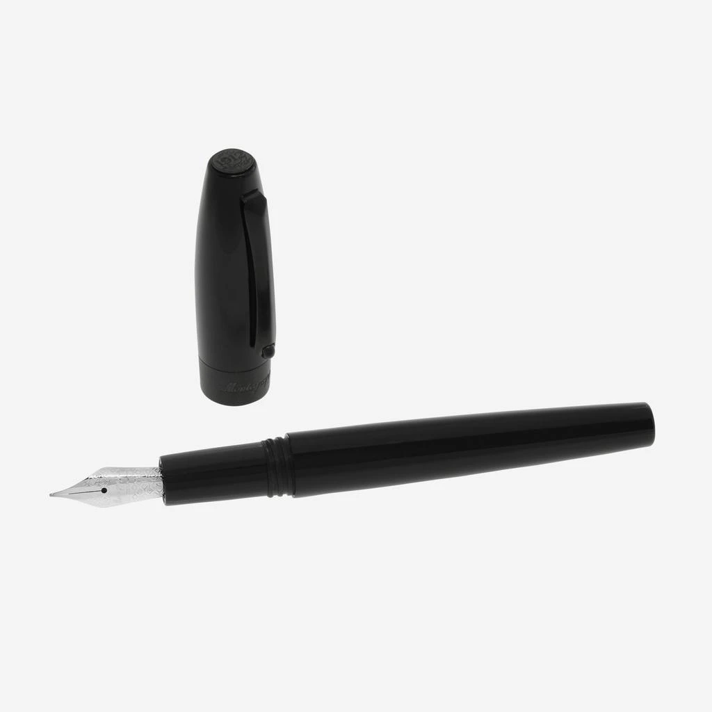 商品Montegrappa|Montegrappa Fortuna Black with Black Trim Fountain Pen (M) ISFOR3LC,价格¥828,第2张图片详细描述