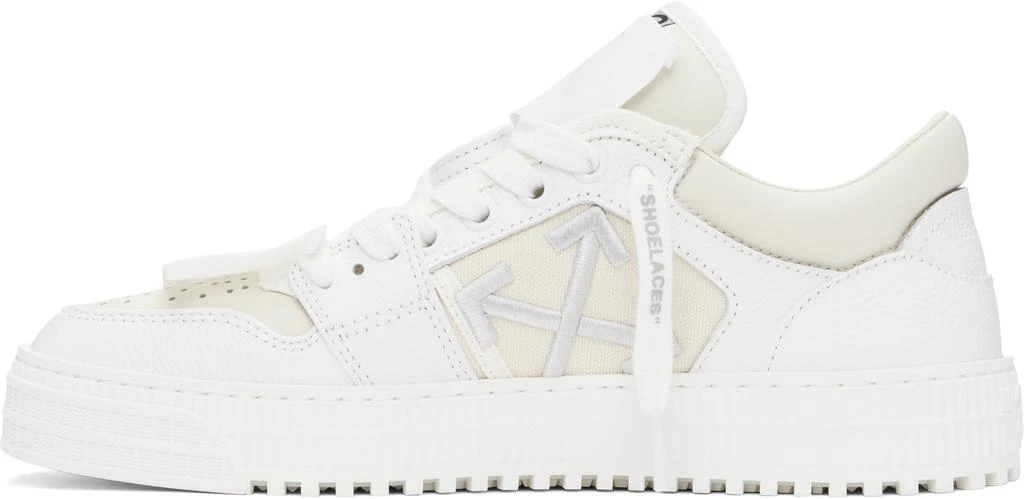 商品Off-White|White & Beige Low 3.0 Off Court Sneakers,价格¥3871,第3张图片详细描述