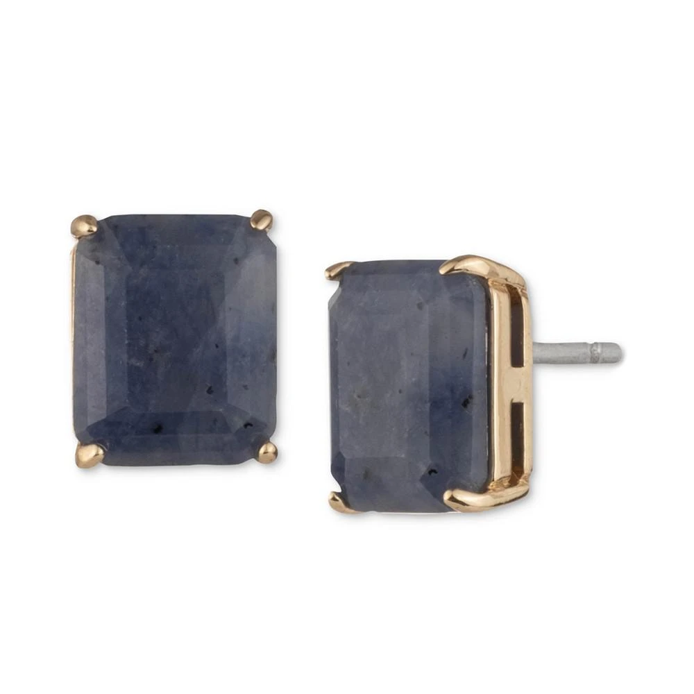 商品Ralph Lauren|Gold-Tone Rose Quartz Stud Earrings,价格¥130,第1张图片详细描述