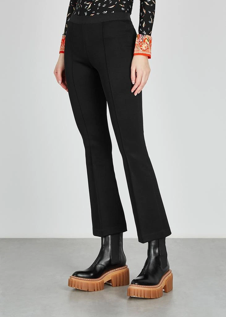 商品Helmut Lang|Black flared stretch-jersey leggings,价格¥2991,第2张图片详细描述