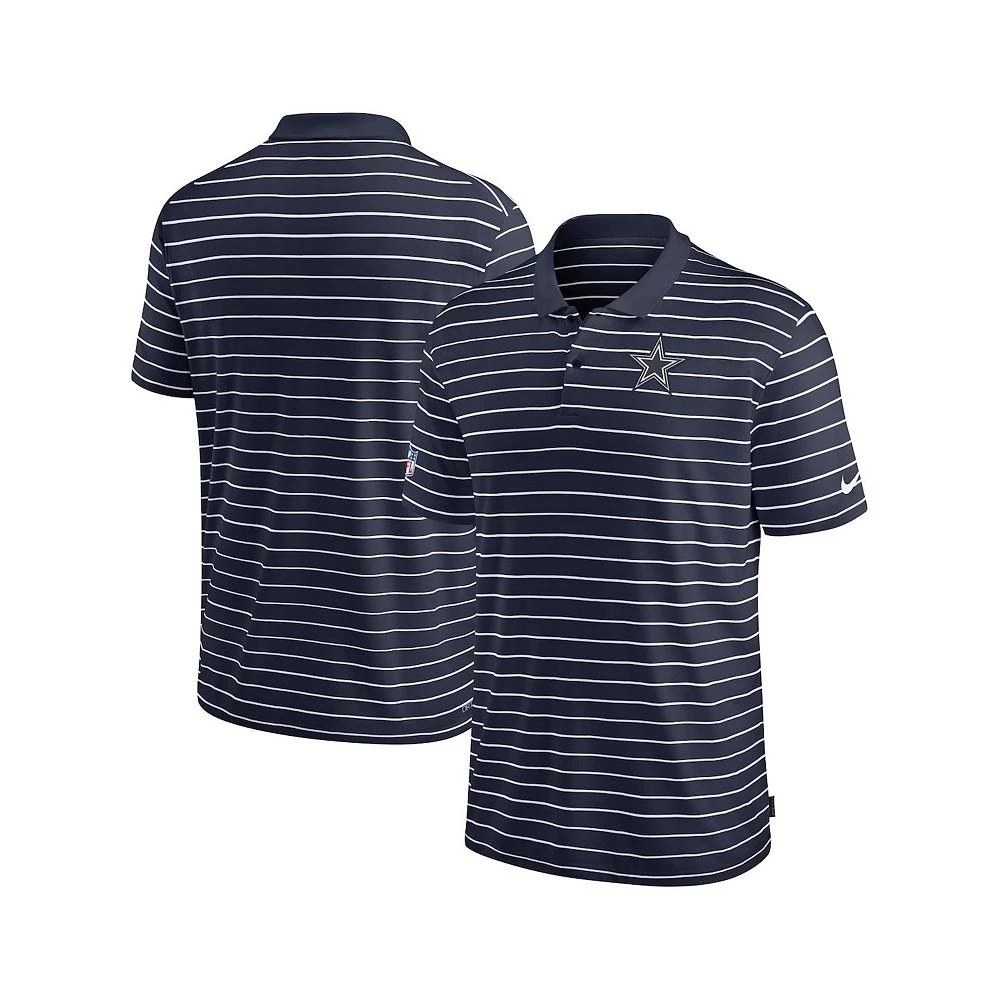 商品NIKE|Men's Navy Dallas Cowboys Sideline Lock Up Victory Performance Polo Shirt,价格¥390,第1张图片