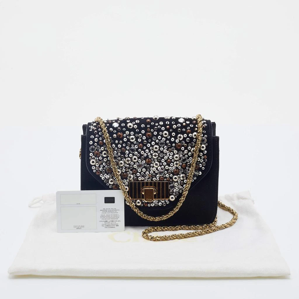 Chloe Black Satin and Leather Mini Sally Shoulder Bag 商品