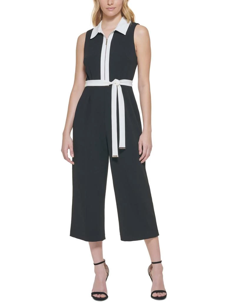 商品Tommy Hilfiger|Womens Colorblock Belted Jumpsuit,价格¥469,第1张图片