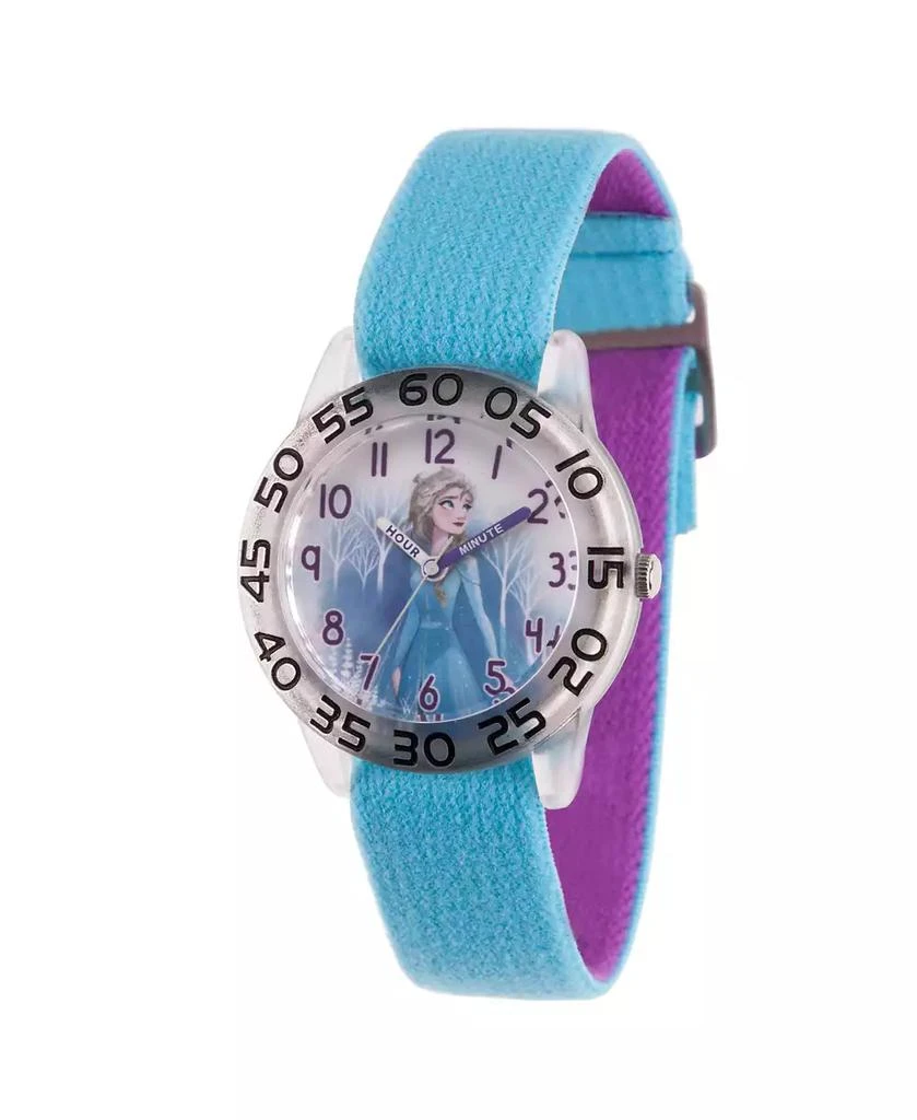 商品ewatchfactory|Disney Frozen 2 Elsa Girls' Clear Plastic Time Teacher Watch 32mm,价格¥226,第1张图片