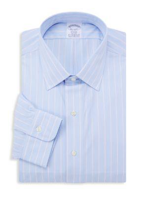 商品Brooks Brothers|布克兄弟男士经典细条纹正装衬衫,价格¥219,第1张图片