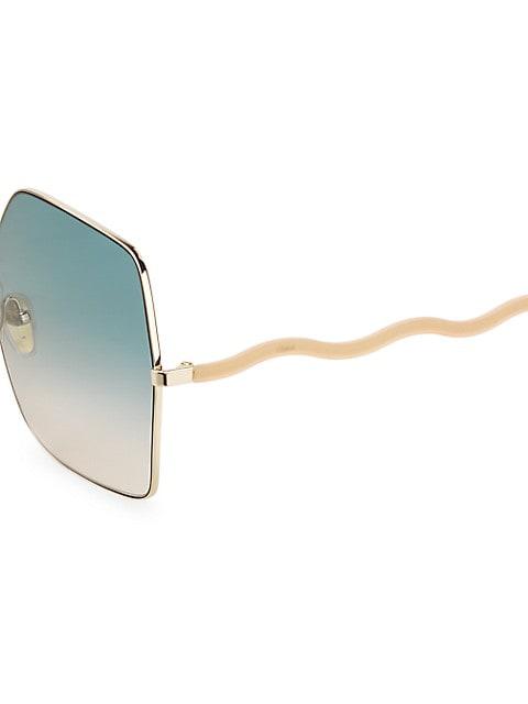 Noore 64MM Square Sunglasses商品第3张图片规格展示