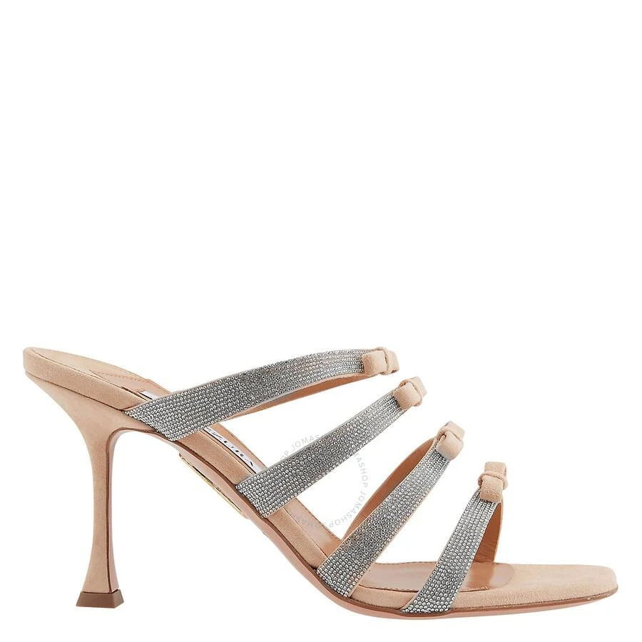 商品Aquazzura|Ladies New Nude Tali 85 Bow Detail Sandals,价格¥2130,第1张图片