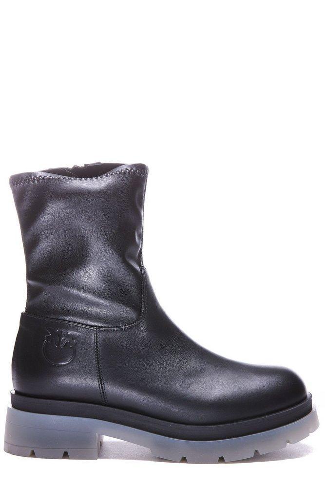 商品PINKO|Pinko Logo Embossed Zip-Up Boots,价格¥1232,第1张图片