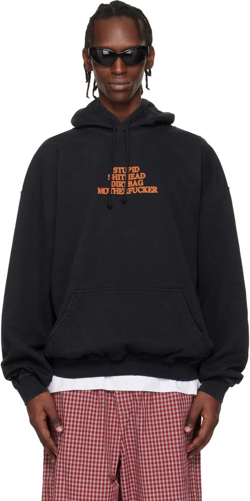 Sudadera con capucha negra 'MF' image 2