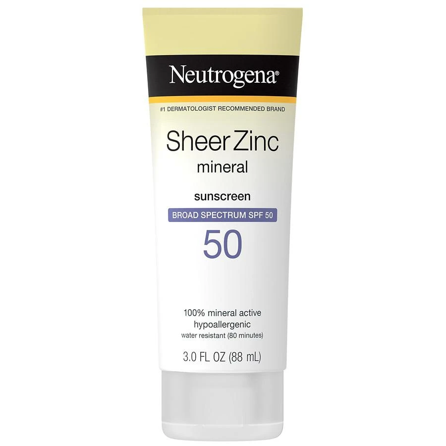 商品Neutrogena|Sheer Zinc Sunscreen Lotion SPF 50,价格¥63,第1张图片