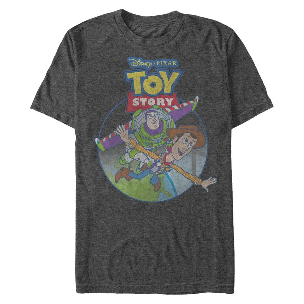 商品Disney|Disney Pixar Men's Toy Story Buzz Woody Take off, Short Sleeve T-Shirt,价格¥185,第1张图片