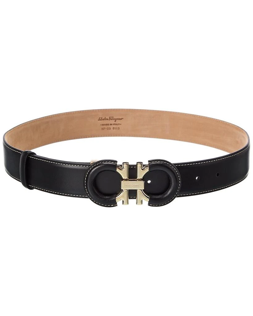 商品Salvatore Ferragamo|Salvatore Ferragamo Gancini Adjustable Leather Belt,价格¥3436,第1张图片