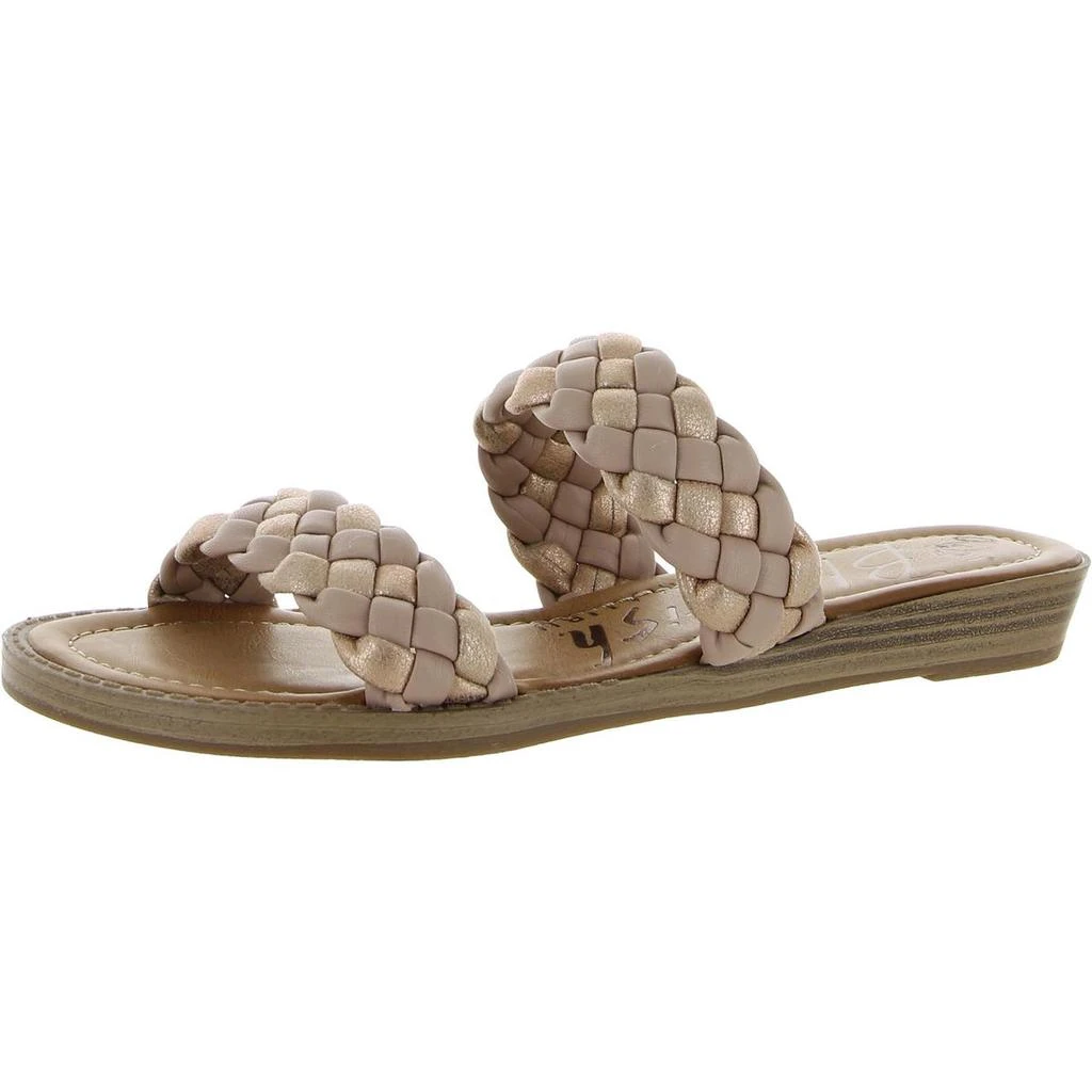 商品Blowfish|Blowfish Womens Faux Leather Slip On Flat Sandals,价格¥84,第2张图片详细描述