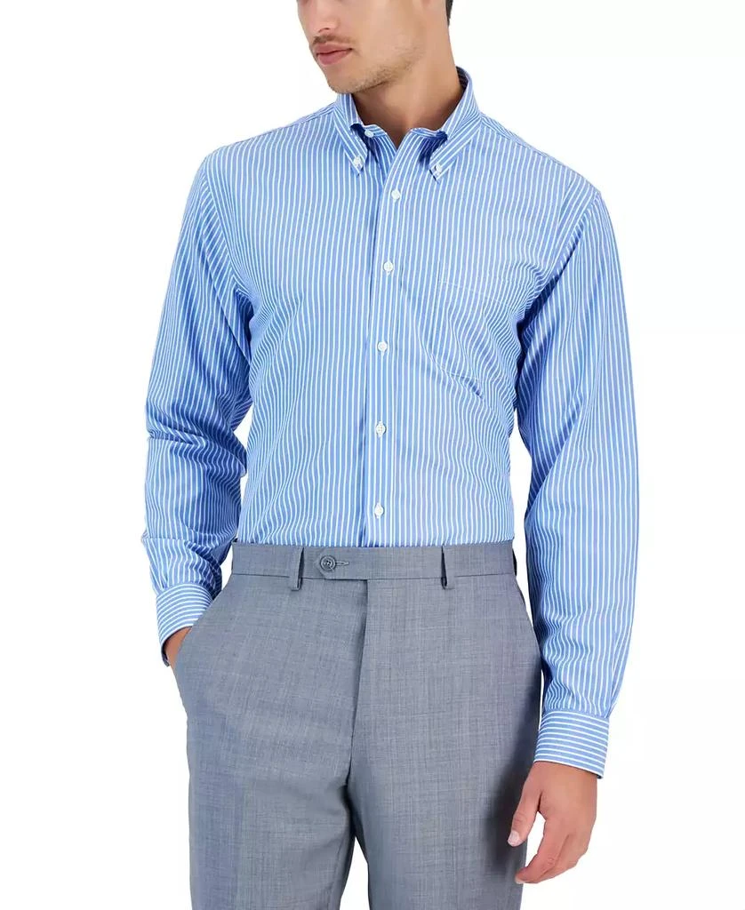 商品Brooks Brothers|Brooks Brothers Men's Regular Fit Non-Iron Thin Stripe Dress Shirt,价格¥456,第1张图片