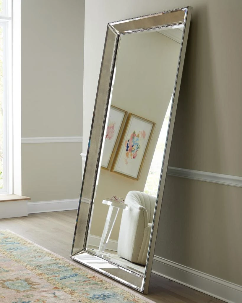 商品Antiqued-Silver Beaded Floor Mirror,价格¥7622,第2张图片详细描述