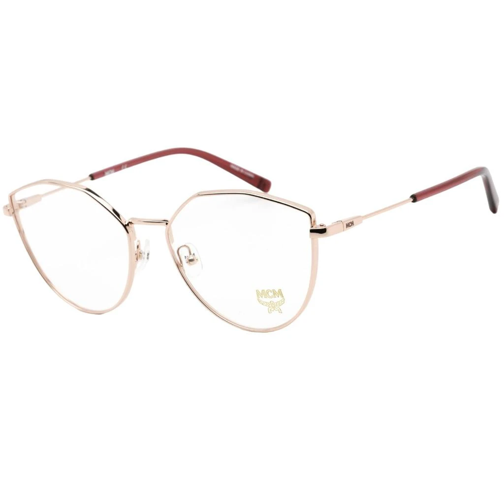 商品MCM|MCM Women's Eyeglasses - Clear Demo Lens Rose Gold Oval Shape Frame | MCM2151 780,价格¥376,第1张图片