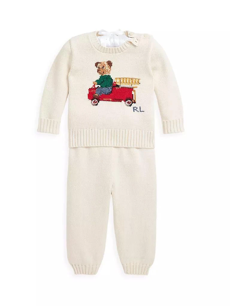 商品Ralph Lauren|Baby Boy's 2-Piece Polo Bear Sweater & Joggers Set,价格¥549,第1张图片