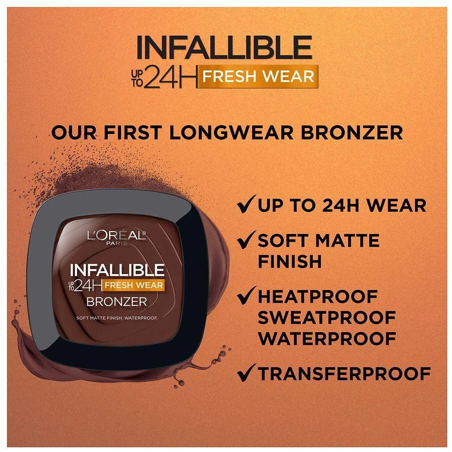 商品L'Oreal Paris|Up to 24H Fresh Wear Soft Matte Bronzer,价格¥132,第5张图片详细描述