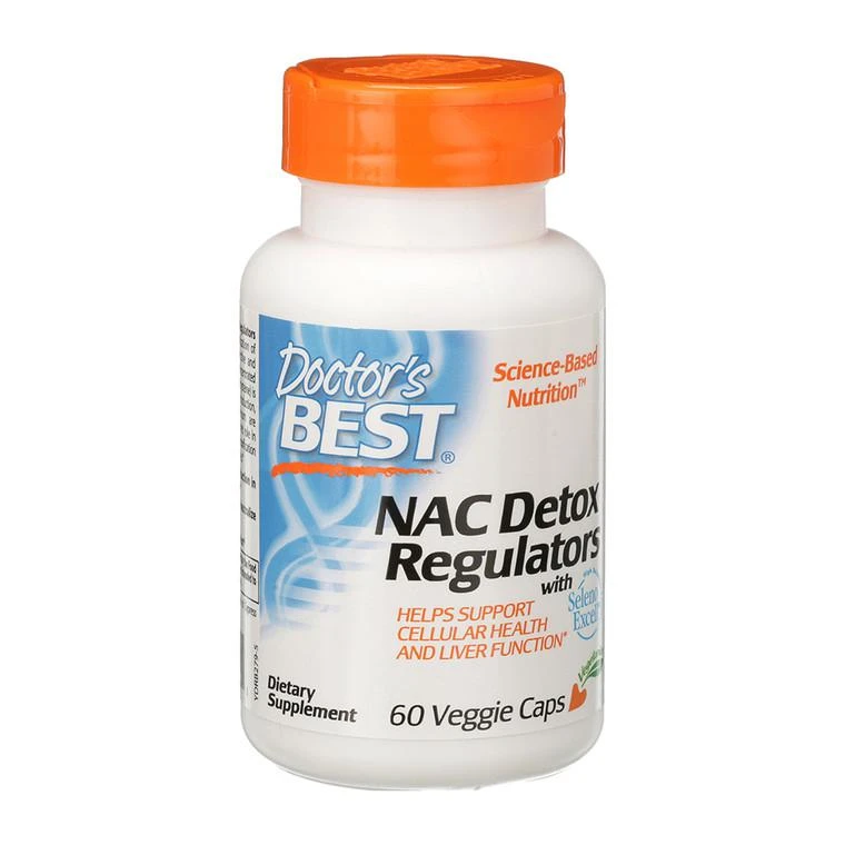 商品Doctors Best Vitamins|Doctors Best NAC Detox Regulators Veggie Capsules, 60 Ea,价格¥55,第1张图片