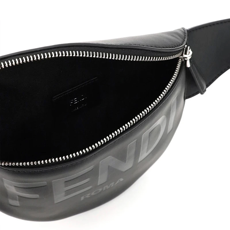 FENDI 男士黑色字母logo牛皮腰包 7VA525-AFBF-F0GXN 商品