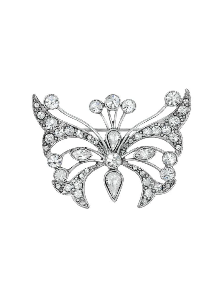 商品1928 Jewelry|Crystal Butterfly Pin,价格¥592,第1张图片