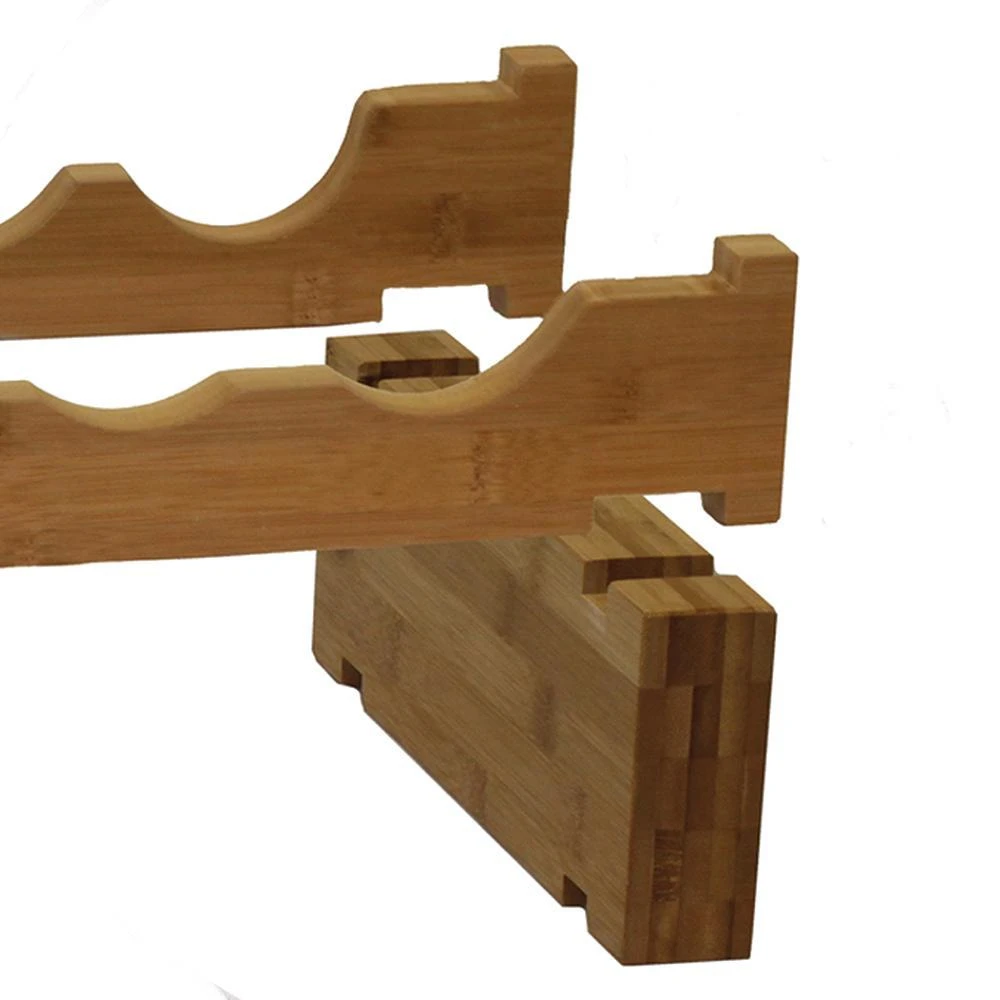 商品Oceanstar|18-Bottle Stackable Bamboo Wine Rack,价格¥529,第5张图片详细描述